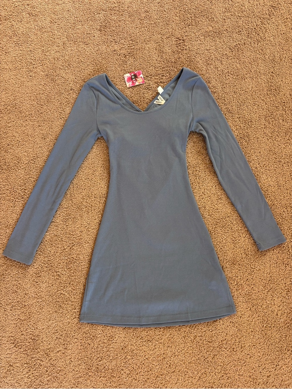 Roxy open back mini dress